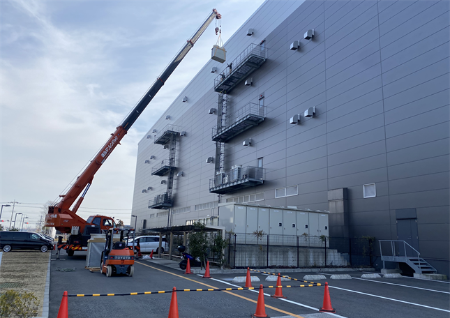 物流センター 空調機設置工事その1